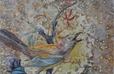 Dire je t’aime, 2014, huile et acrylique sur toile, 100 x 81 cm