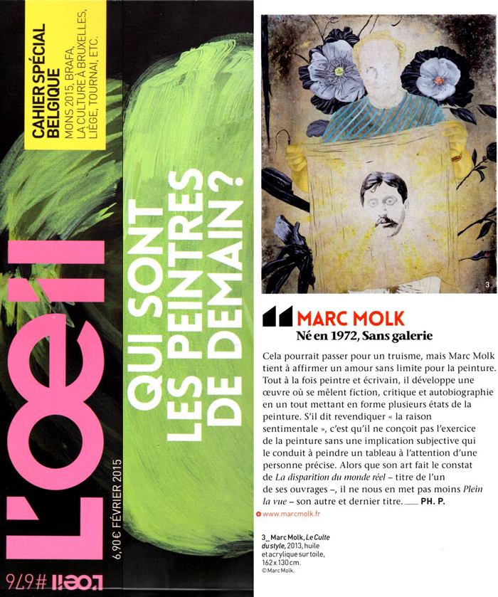 “Who are the painters of tomorrow ?”, L’OEIL magazine