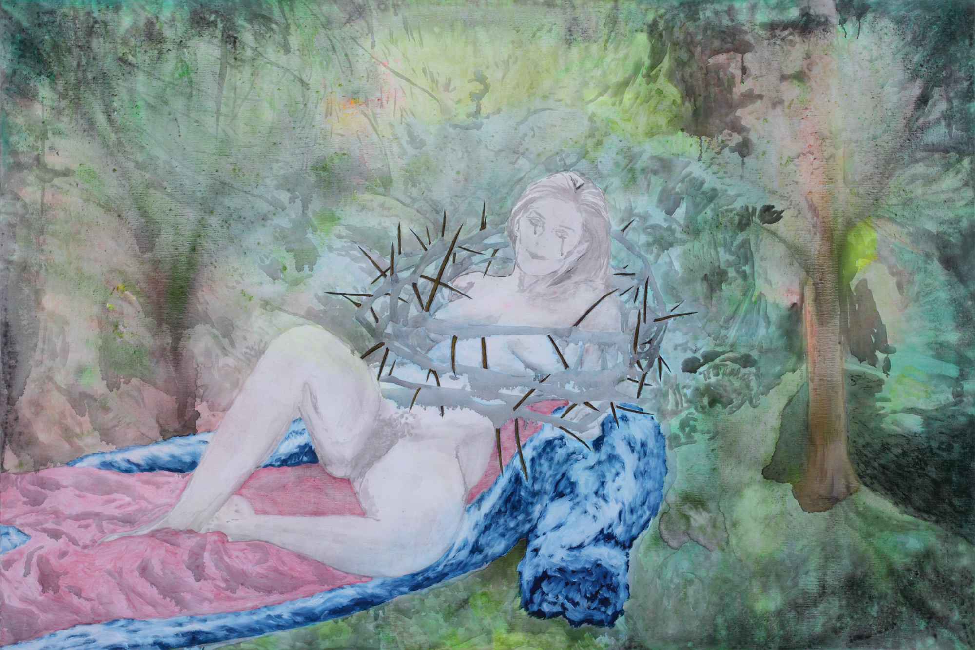 La libération sexuelle, Marc Molk, 2008, huile et acrylique sur toile, 195 x 130 cm
