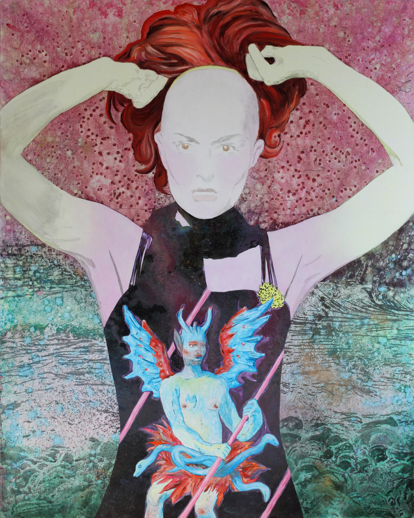 La Théorie des genres, Marc Molk, 2012, huile et acrylique on canvas, 162 x 130 cm