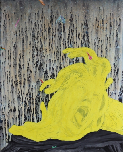 La Vie d’artiste, Marc Molk, 2012, huile et acrylique sur toile, 100 x 81 cm