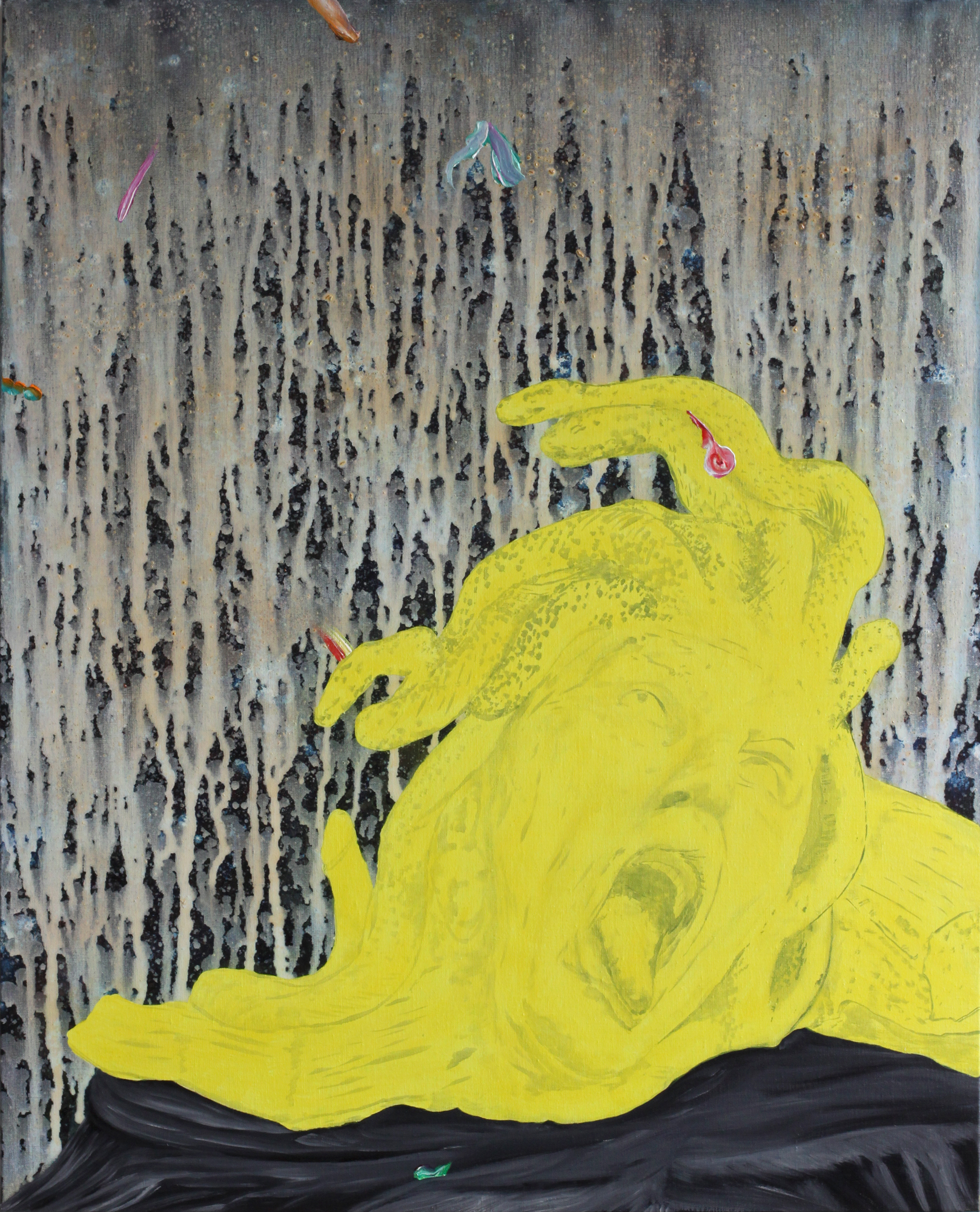 La Vie d'artiste, Marc Molk, 2012, huile et acrylique sur toile, 100 x 81 cm