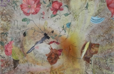 Les Histoires d’amour, Marc Molk, 2015, huile et acrylique sur toile, 130 x 162 cm