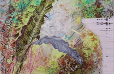 Tentative immobile de bien t’embrasser, Marc Molk, 2015, huile et acrylique sur toile, 162 x 130 cm