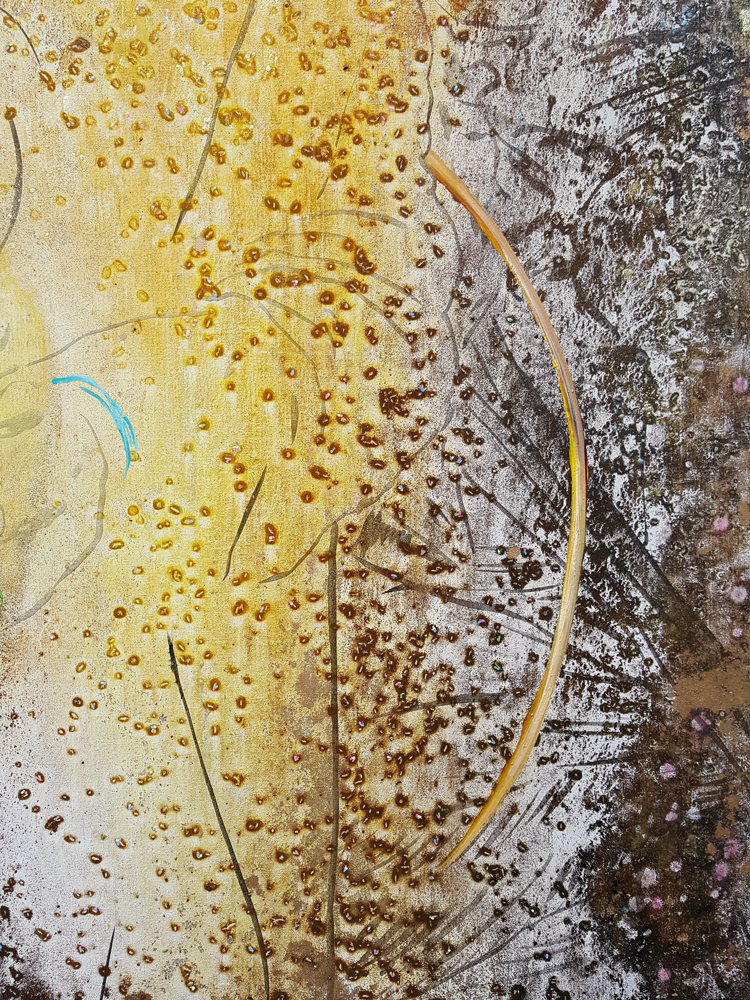 Detail / The Power of Elixirs, Marc Molk, 2016-2017, Oil and acrylic on canvas, 63,8 x 51,2 in