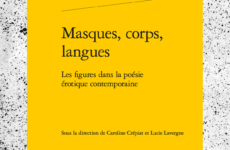 Masks, bodies, languages, Classiques Garnier editions, october 2017