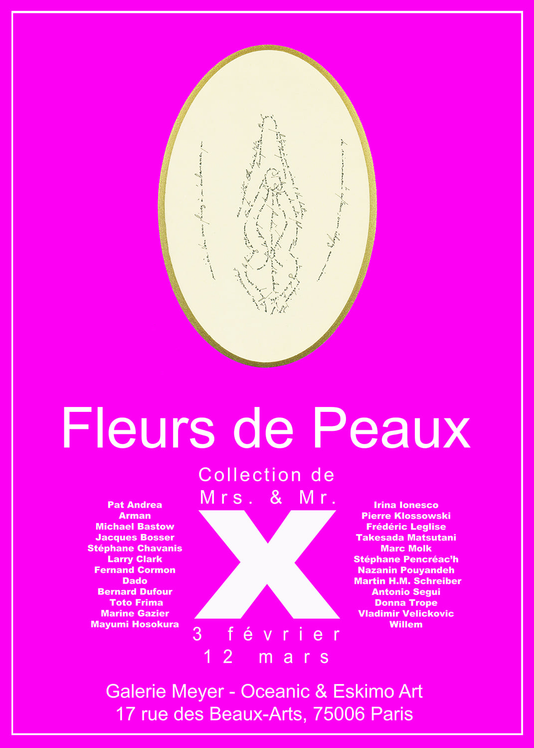 Fleurs de peaux, Galerie Meyer