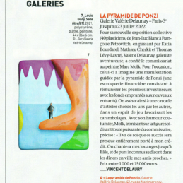 La Pyramide de Ponzi / L'Oeil Magazine / Article de Vincent Delaury